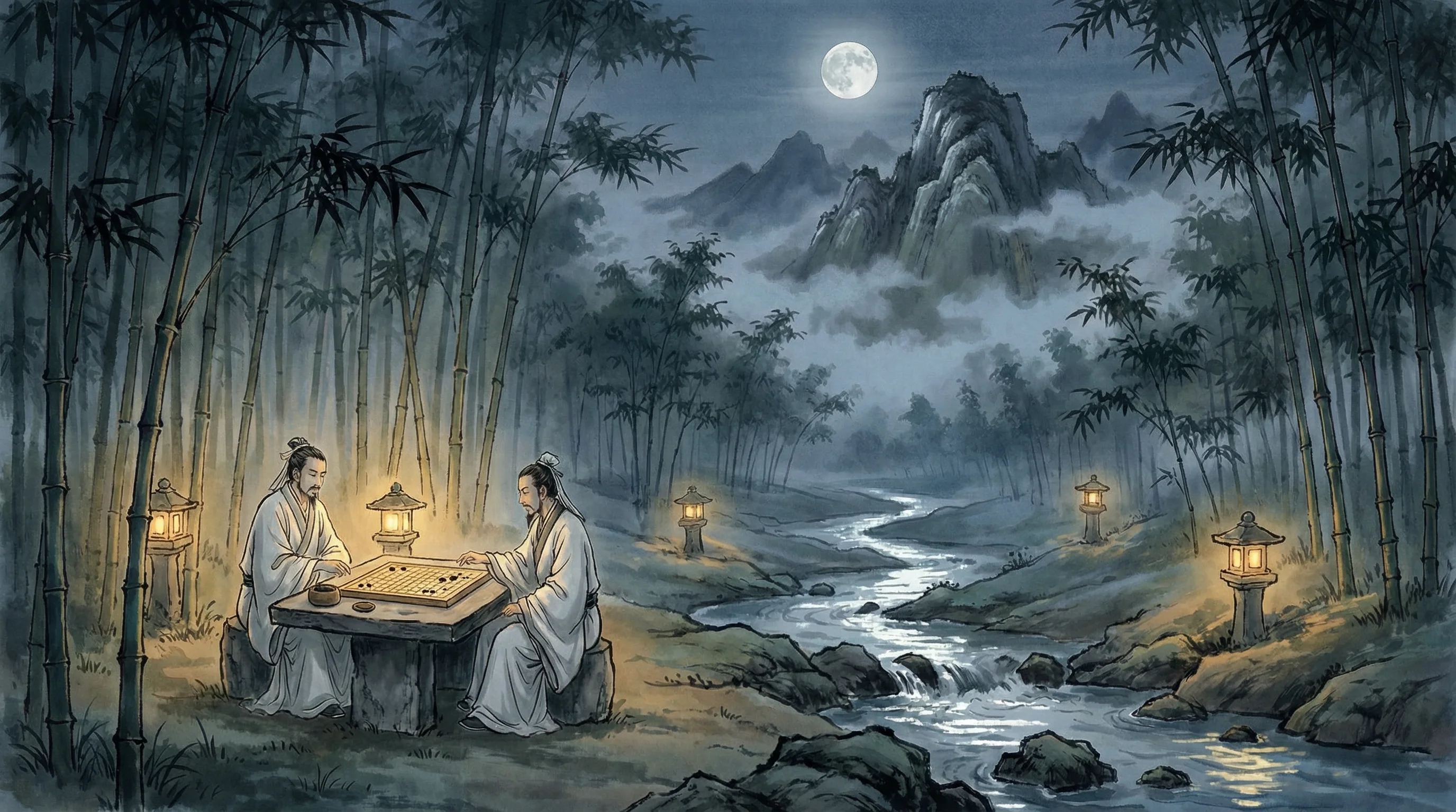 清风对弈 盛世棋牌2 月赛现场